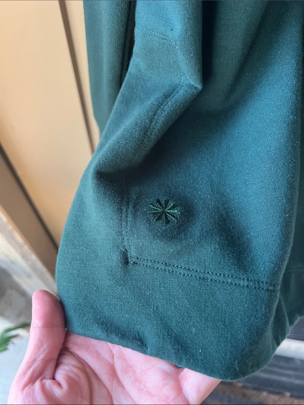 Athleta Sz S Sundown Sweatshirt in Forest Green